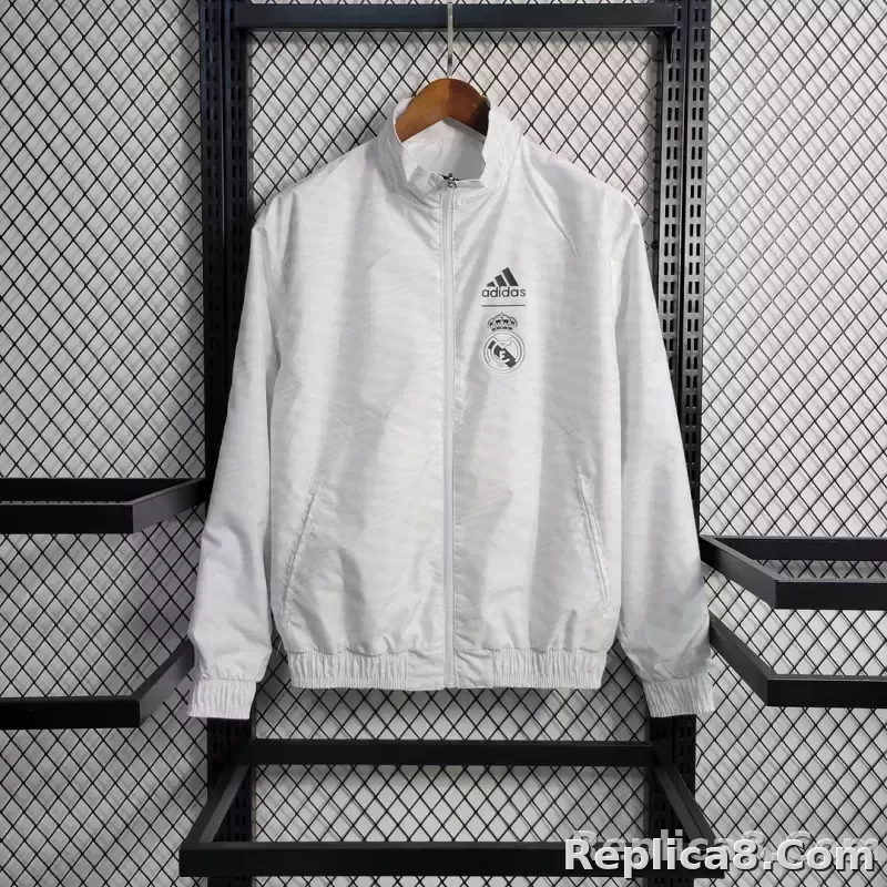 2023/2024 Real Madrid Reversible Windbreaker White - detail