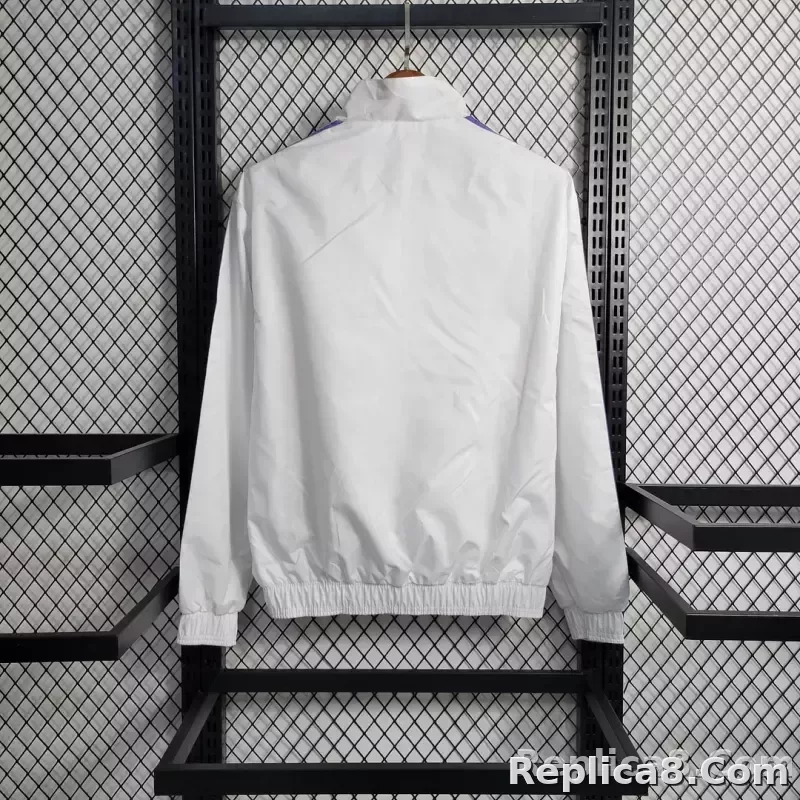 2023/2024 Real Madrid Reversible Windbreaker White - detail