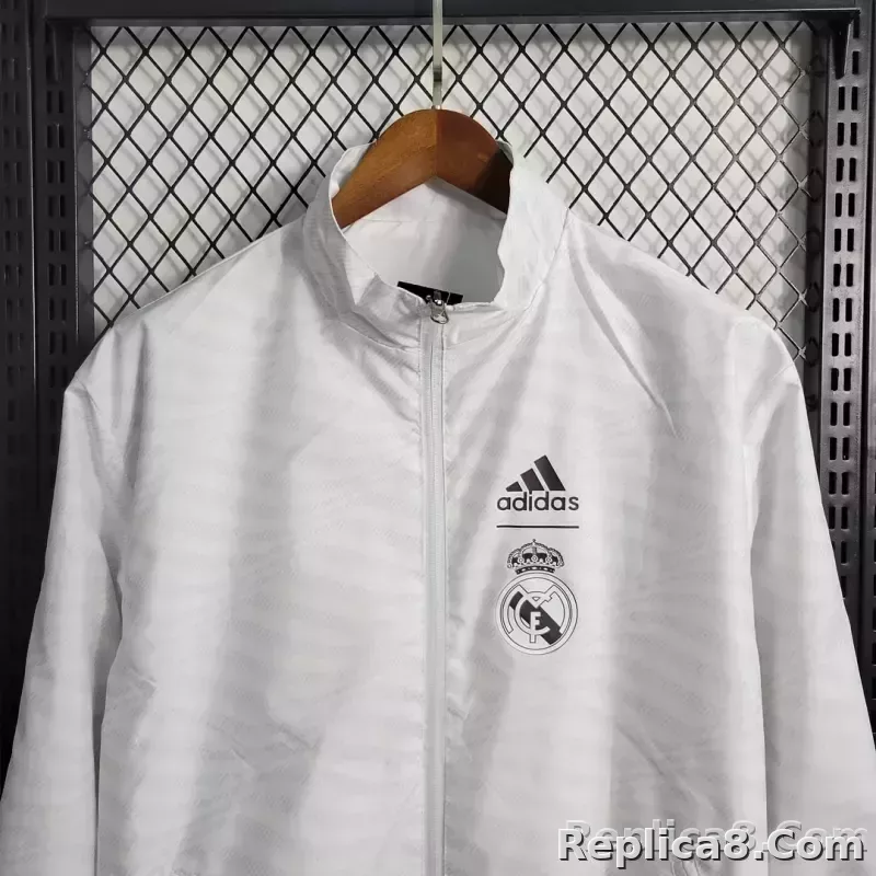 2023/2024 Real Madrid Reversible Windbreaker White - detail