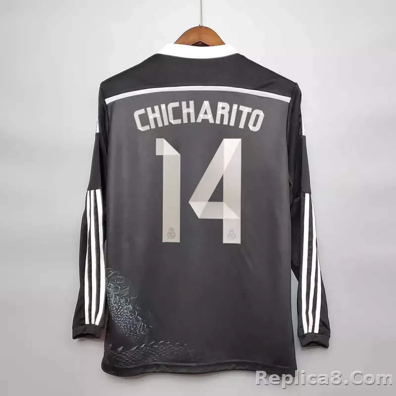 2014/15 Real Madrid Third Away Retro Jersey Long Sleeve - detail