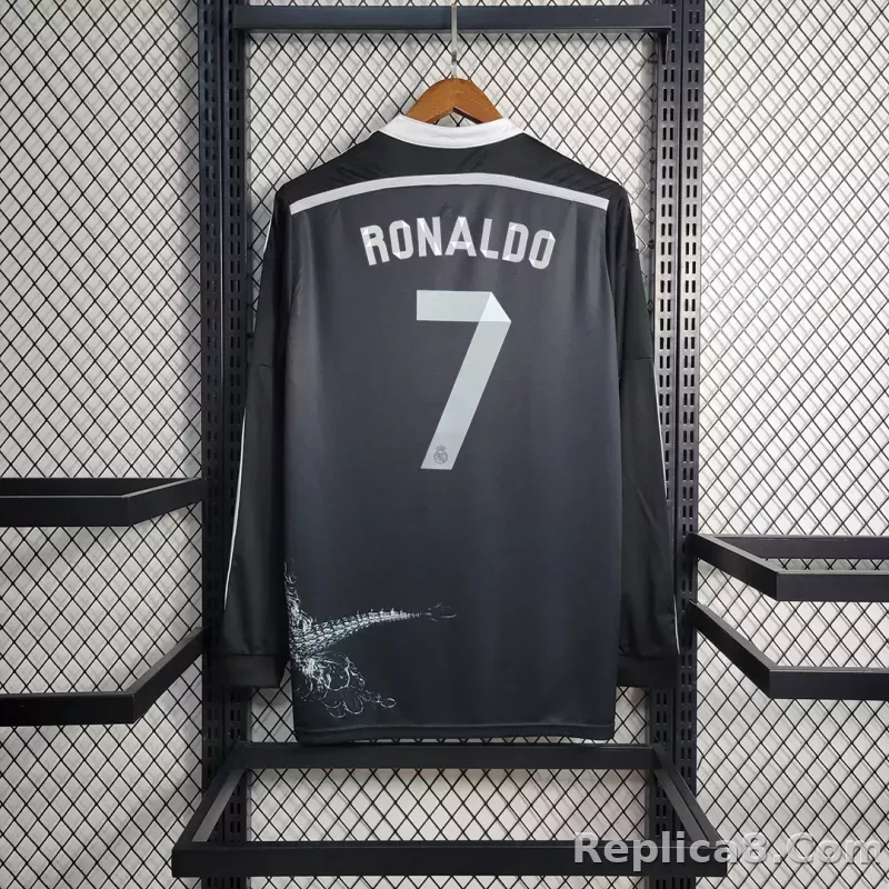 2014/15 Real Madrid Third Away Retro Jersey Long Sleeve - detail