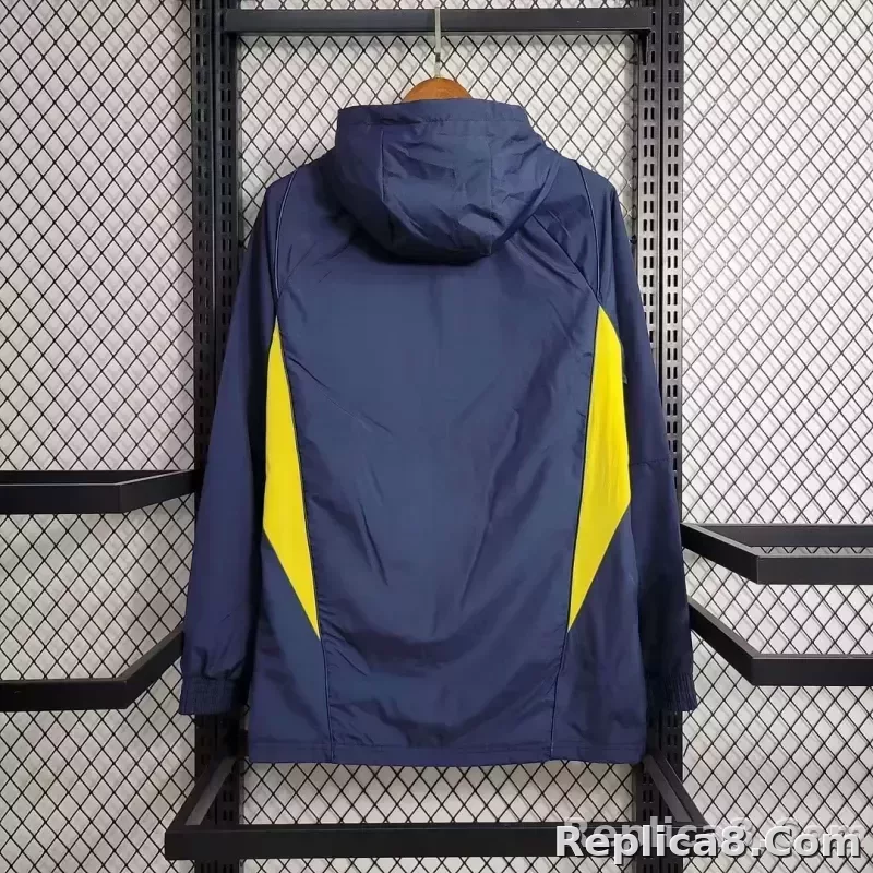 2023 Real Madrid Windbreaker Navy blue Soccer Jersey 1:1 Thai Quality - detail
