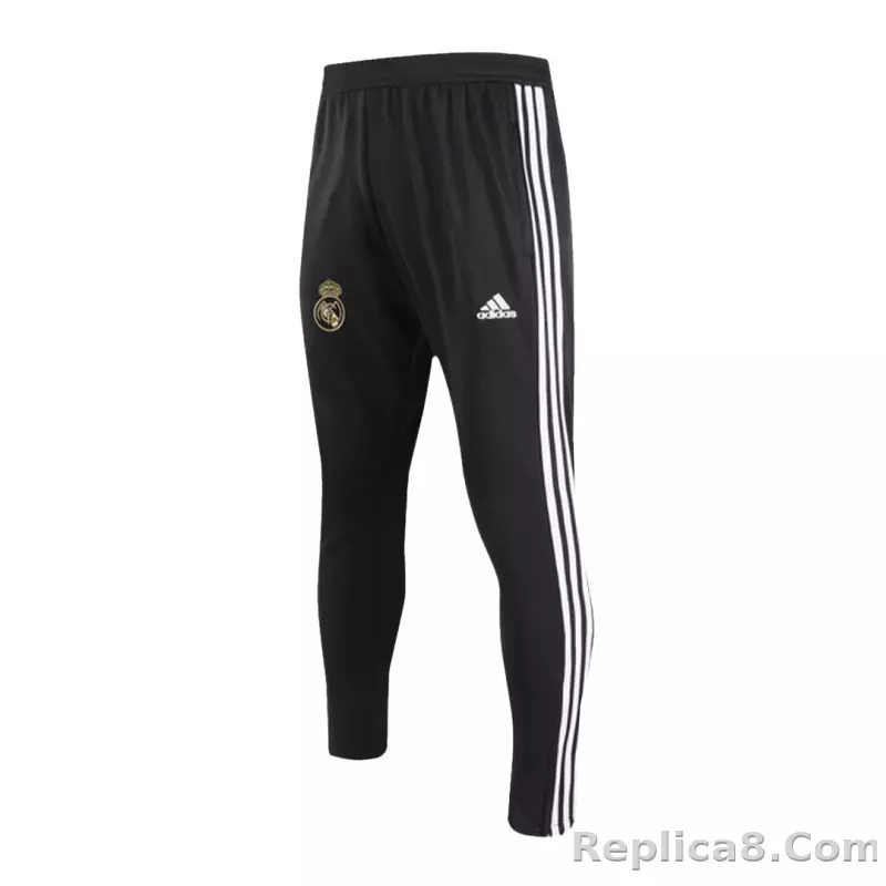 Kids Real Madrid Zipper Sweatshirt Kit(Top+Pants) Black 2023/24 - detail