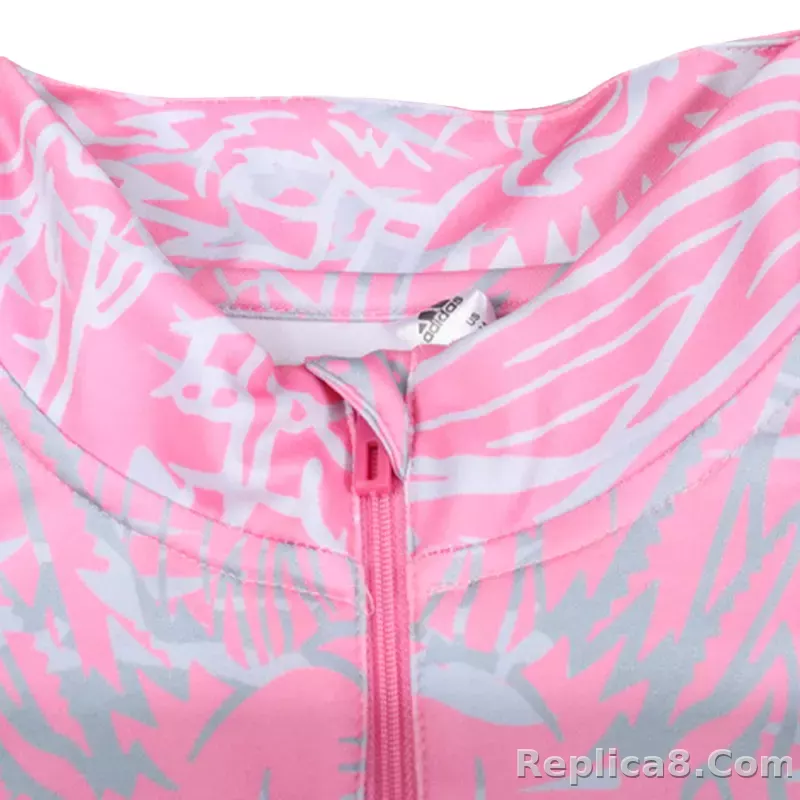 Real Madrid Zipper Sweatshirt Kit(Top+Pants) Pink 2023/24 - detail
