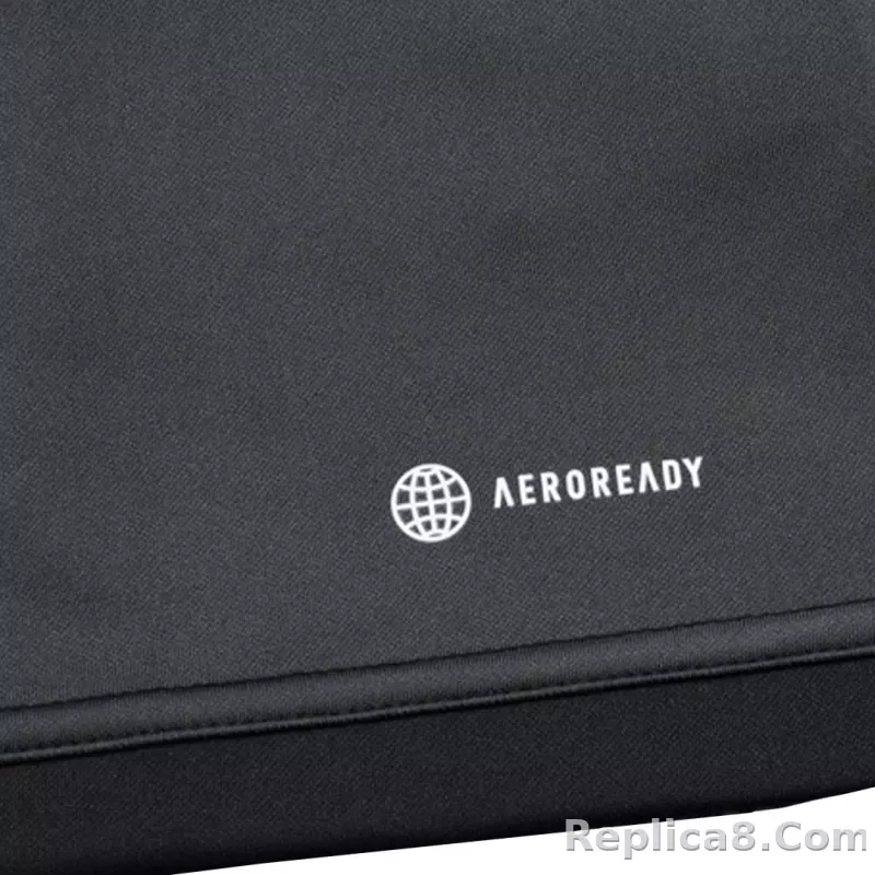 Real Madrid Zipper Sweatshirt Kit(Top+Pants) Black 2023/24 - detail
