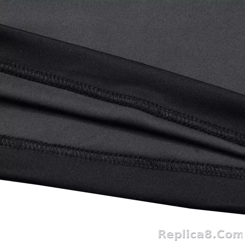 Real Madrid Zipper Sweatshirt Kit(Top+Pants) Black 2023/24 - detail