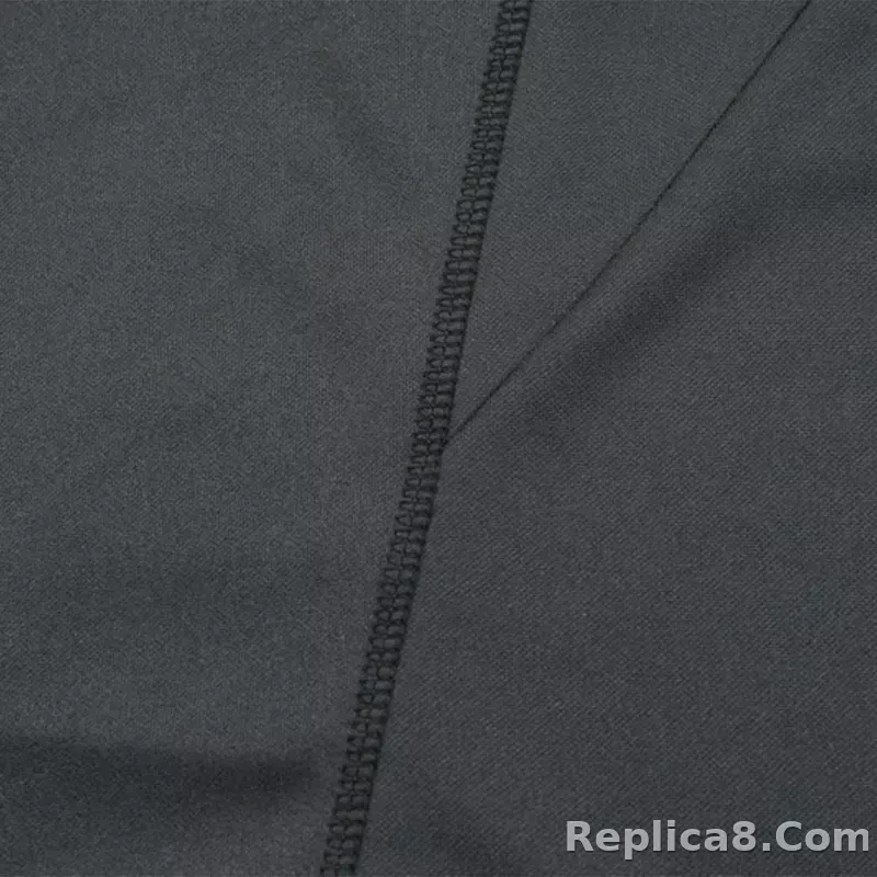 Real Madrid Zipper Sweatshirt Kit(Top+Pants) Black 2023/24 - detail