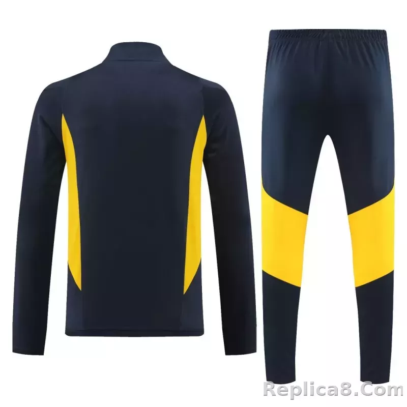 Real Madrid Zipper Sweat Kit(Top+Pants) Navy 2023/24 - detail