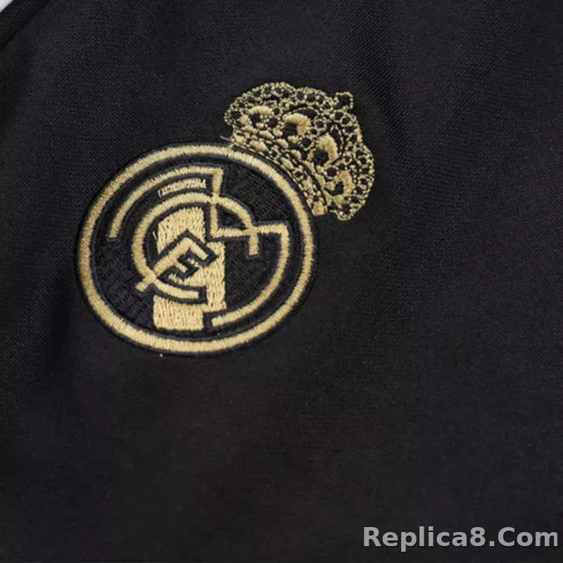 Real Madrid Zipper Sweatshirt Kit(Top+Pants) Yellow 2023/24 - detail