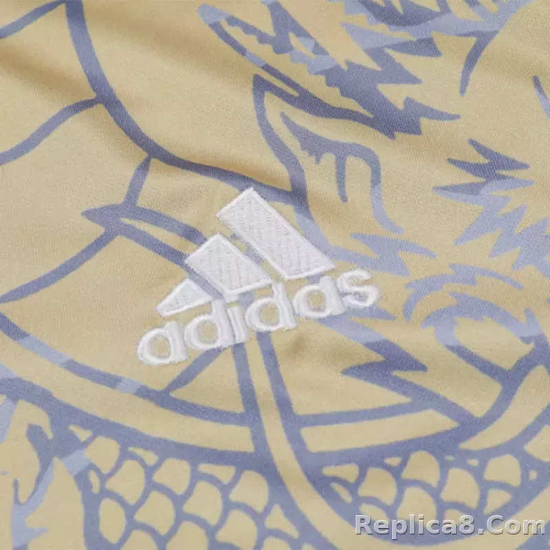 Real Madrid Zipper Sweatshirt Kit(Top+Pants) Yellow 2023/24 - detail