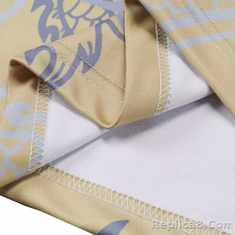 Real Madrid Zipper Sweatshirt Kit(Top+Pants) Yellow 2023/24 - detail