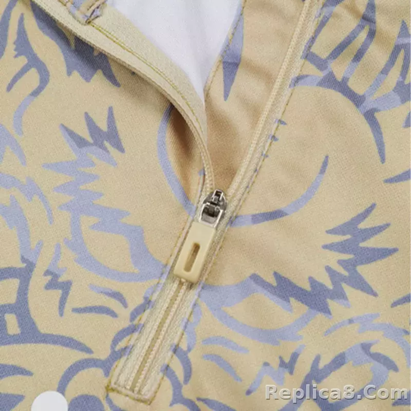 Real Madrid Zipper Sweatshirt Kit(Top+Pants) Yellow 2023/24 - detail