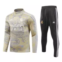 Real Madrid Zipper Sweatshirt Kit(Top+Pants) Yellow 2023/24 - view 1