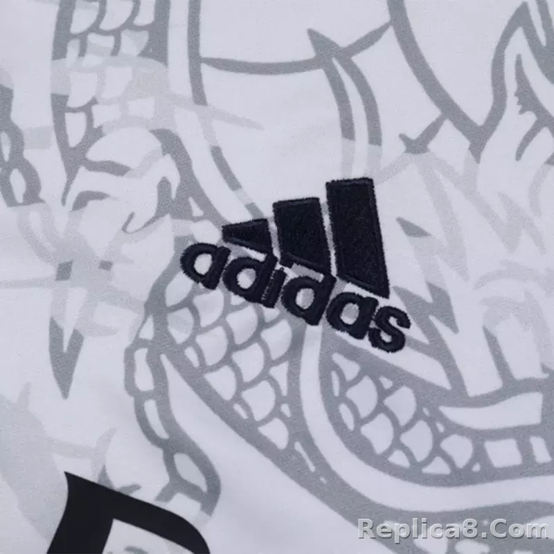 Real Madrid Zipper Sweatshirt Kit(Top+Pants) White 2023/24 - detail