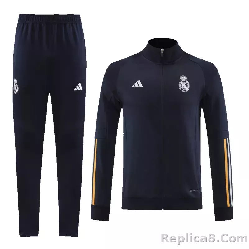 Real Madrid Training Jacket Kit (Jacket+Pants) Black 2023/24