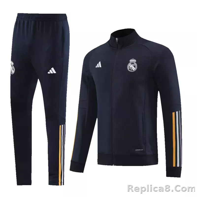 Real Madrid Training Jacket Kit (Jacket+Pants) Black 2023/24 - detail