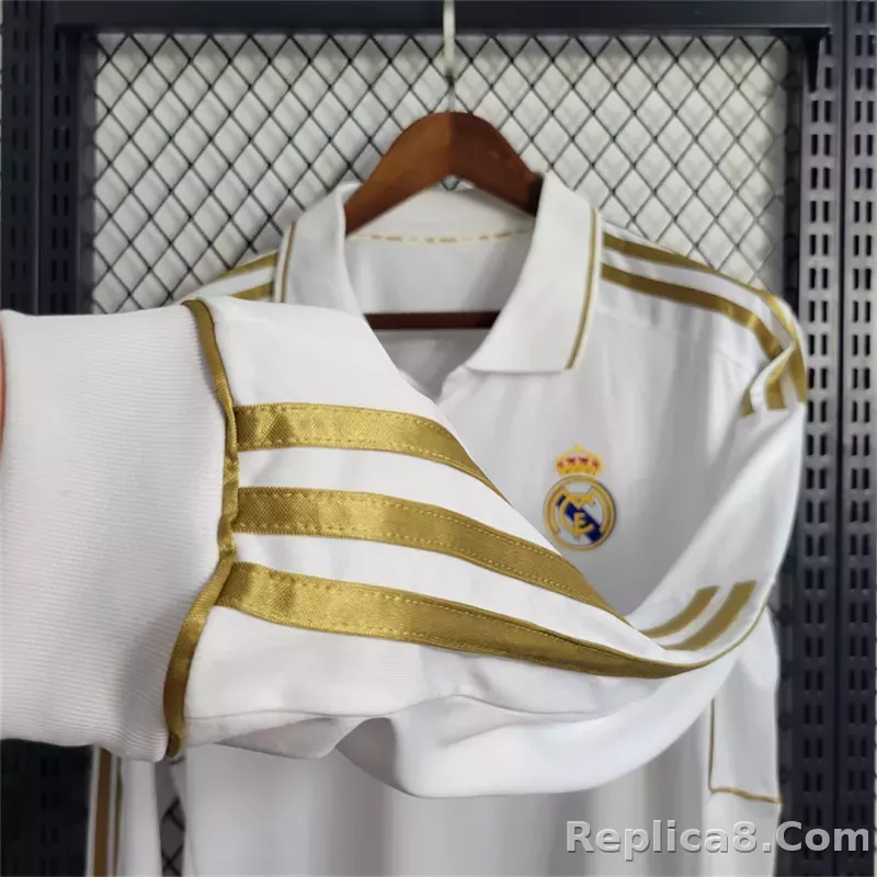 2011/12 Real Madrid Home Retro Jersey Long Sleeve - detail