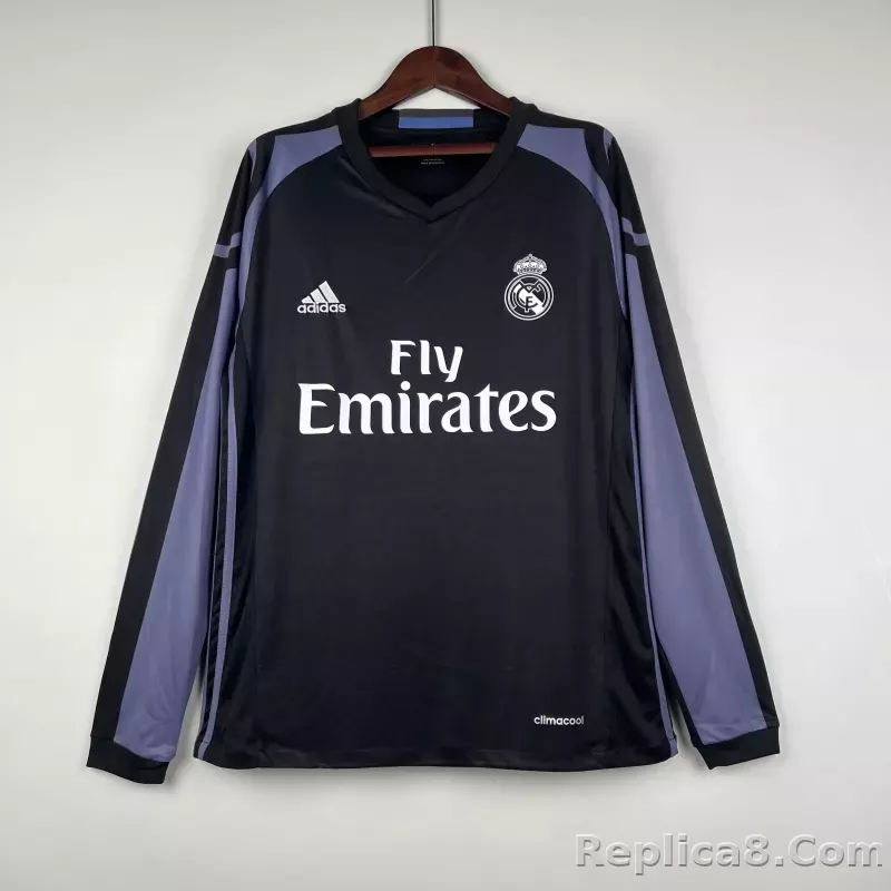 2016/17 Real Madrid Third Away Retro Jersey Long Sleeve
