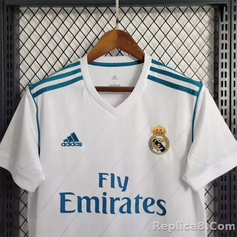 17-18 Real Madrid Home Retro Jersey - detail