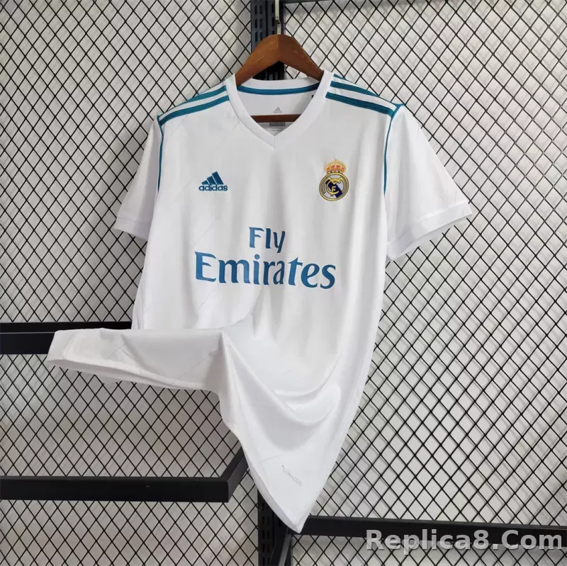 17-18 Real Madrid Home Retro Jersey - detail
