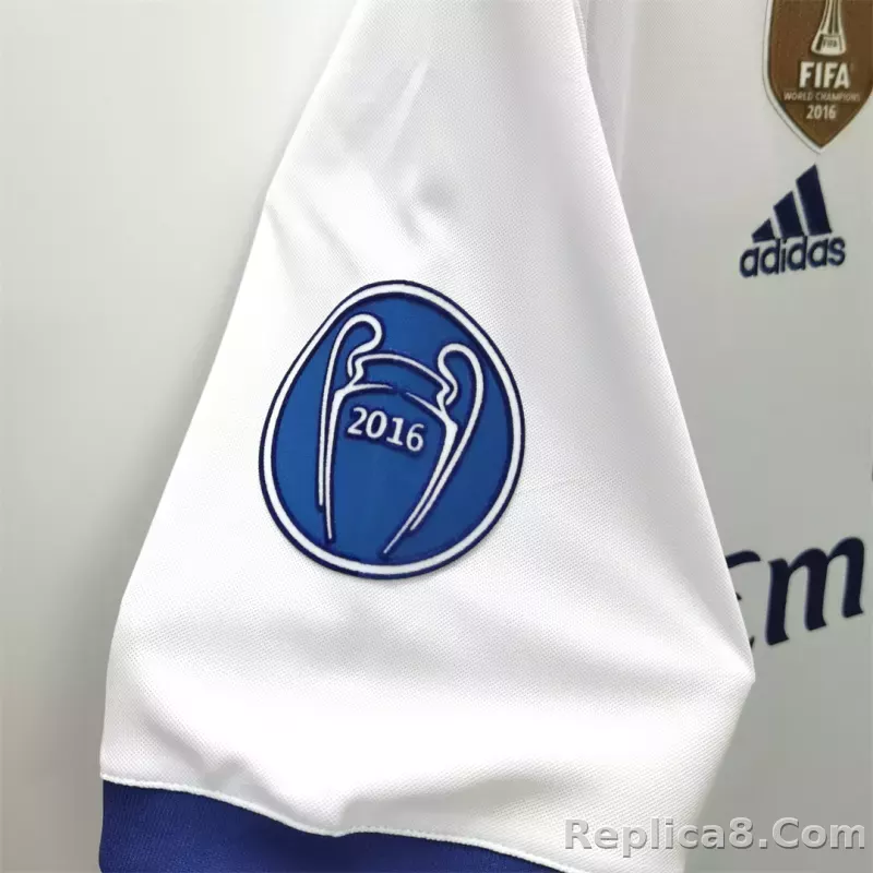 16-17 Real Madrid Home Retro Jersey - detail