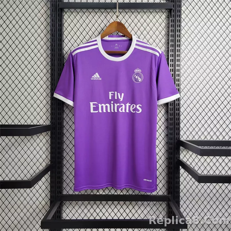 16-17 Real Madrid Away Retro Purple Jersey