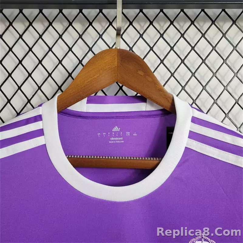 16-17 Real Madrid Away Retro Purple Jersey - detail