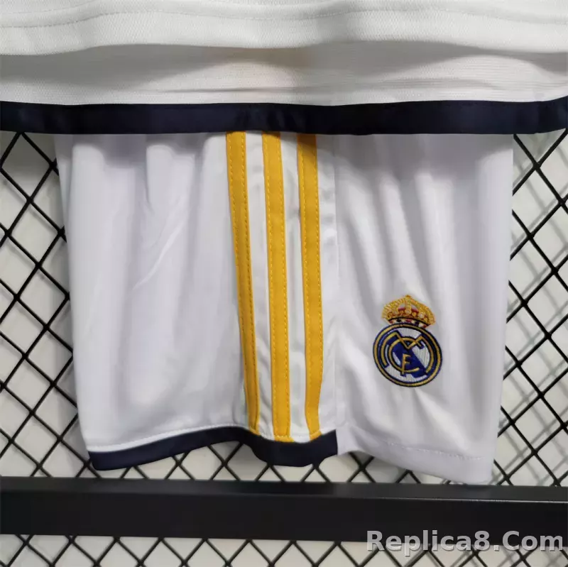 23-24 Real Madrid Home Kids Kit (Jersey+Shorts) - detail