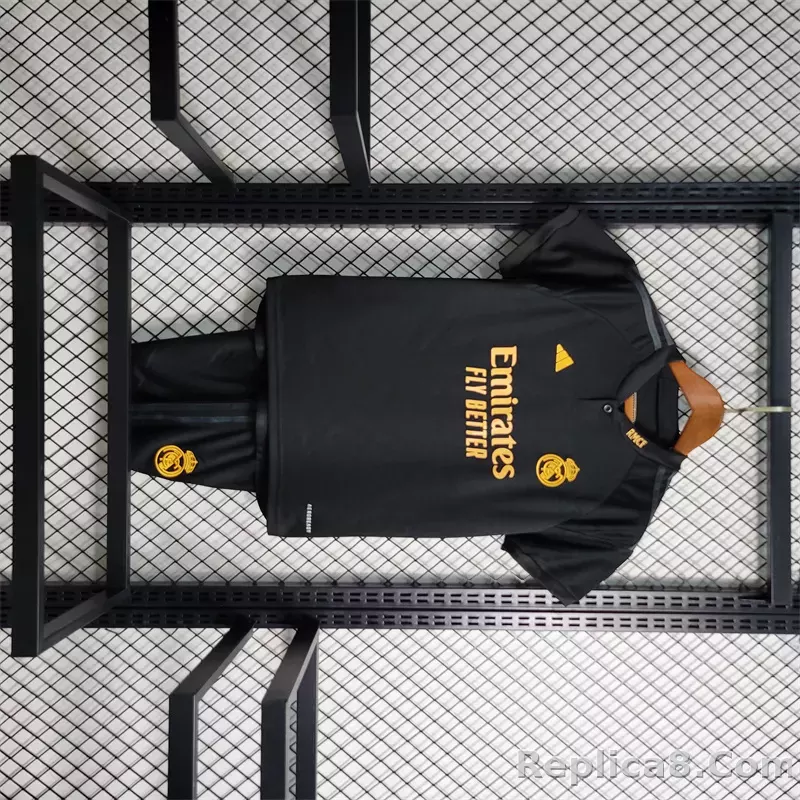 23-24 Real Madrid Third Away Kids Kit (Jersey+Shorts)