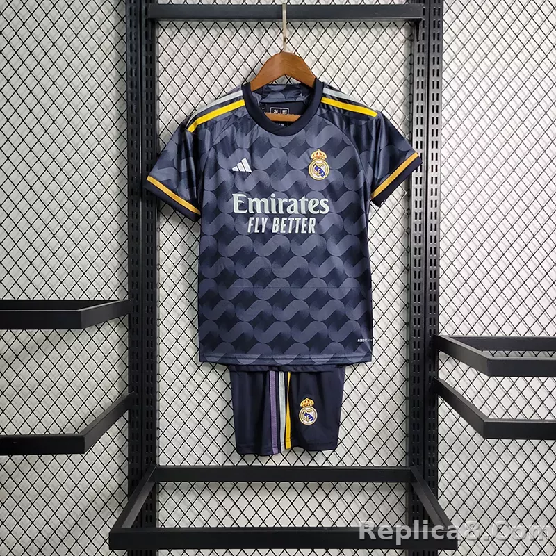 23-24 Real Madrid Away Kids Kit (Jersey+Shorts)
