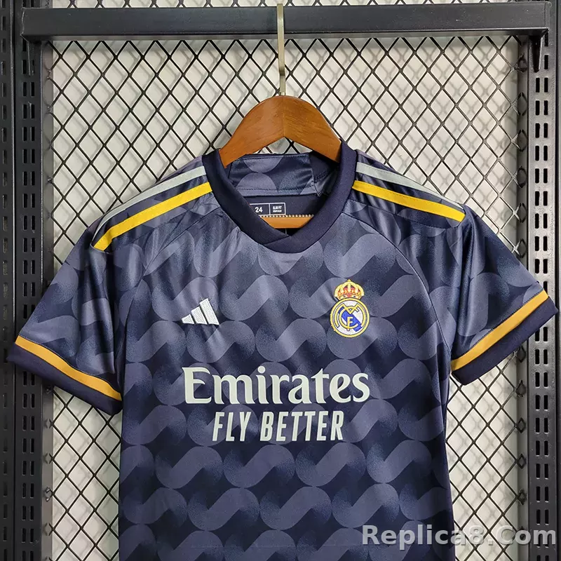 23-24 Real Madrid Away Kids Kit (Jersey+Shorts) - detail