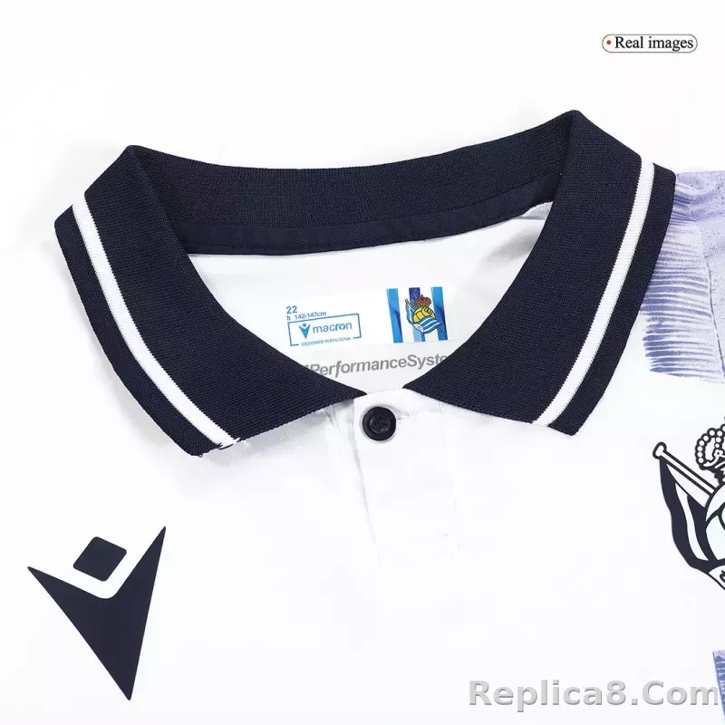 23-24 Real Sociedad Third Away Kids Kit Jersey+Shorts - detail