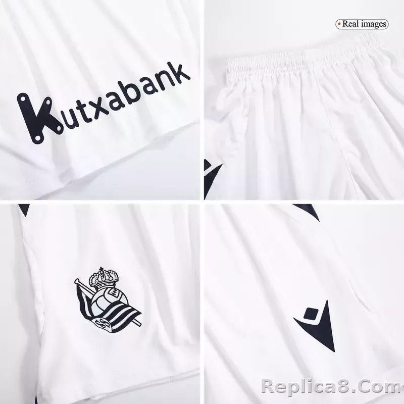 23-24 Real Sociedad Third Away Kids Kit Jersey+Shorts - detail