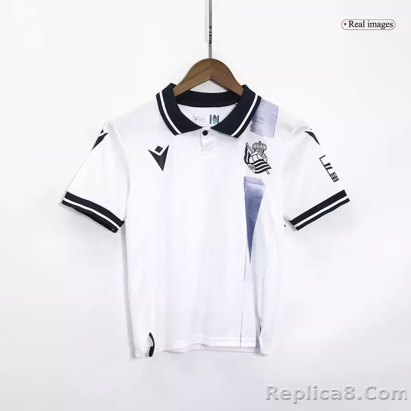 23-24 Real Sociedad Third Away Kids Kit Jersey+Shorts - detail