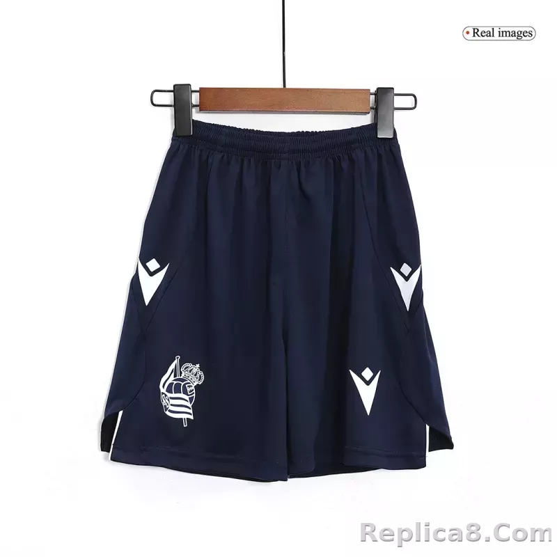 23-24 Real Sociedad Away Kids Kit Jersey+Shorts - detail