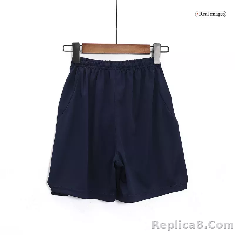 23-24 Real Sociedad Away Kids Kit Jersey+Shorts - detail