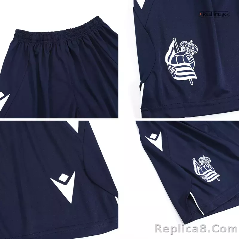 23-24 Real Sociedad Away Kids Kit Jersey+Shorts - detail