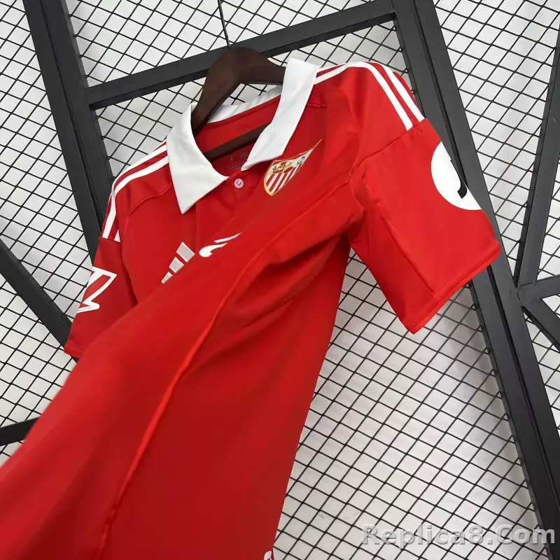 25-26 Sevilla Home Soccer Jersey - detail