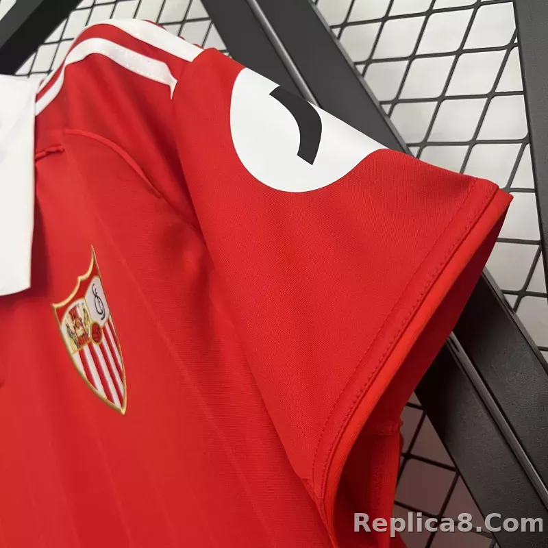 25-26 Sevilla Home Soccer Jersey - detail
