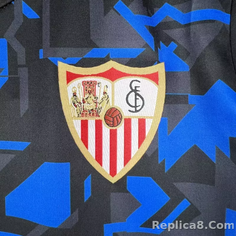 23-24 Sevilla  Third Away Kids Kit Jersey+Shorts - detail