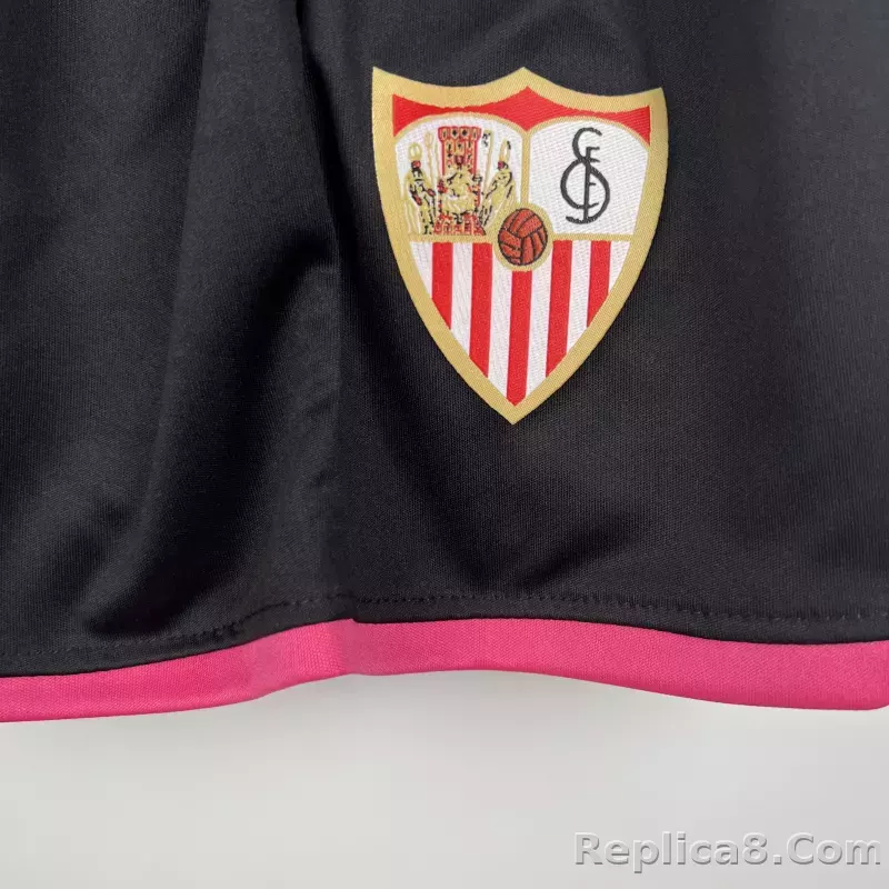 23-24 Sevilla  Third Away Kids Kit Jersey+Shorts - detail