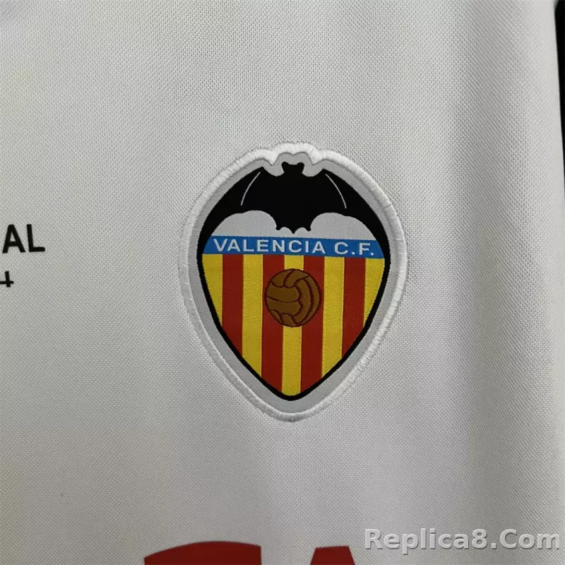 03-04 Valencia  Home Retro Football Jersey - detail