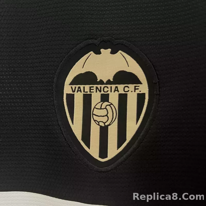 24-25 Valencia Black Football Jersey - detail