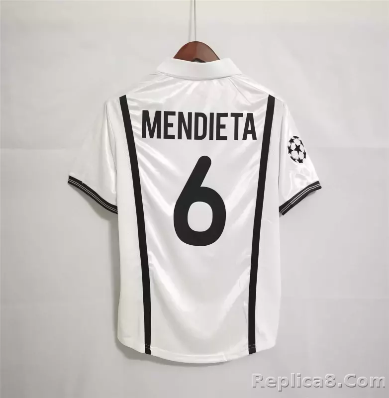 00-01 Valencia Home Retro Football Jersey - detail