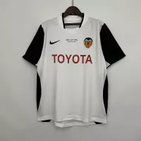 03-04 Valencia Home Retro Football Jersey - view 1