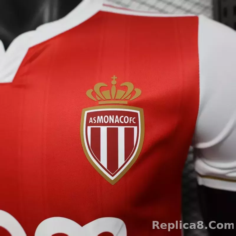 25-26  AS Monaco Home Jerseys Player Version - detail