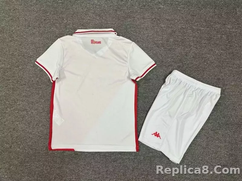 24-25  AS Monaco Home Kids kit Jerseys+Shorts - detail