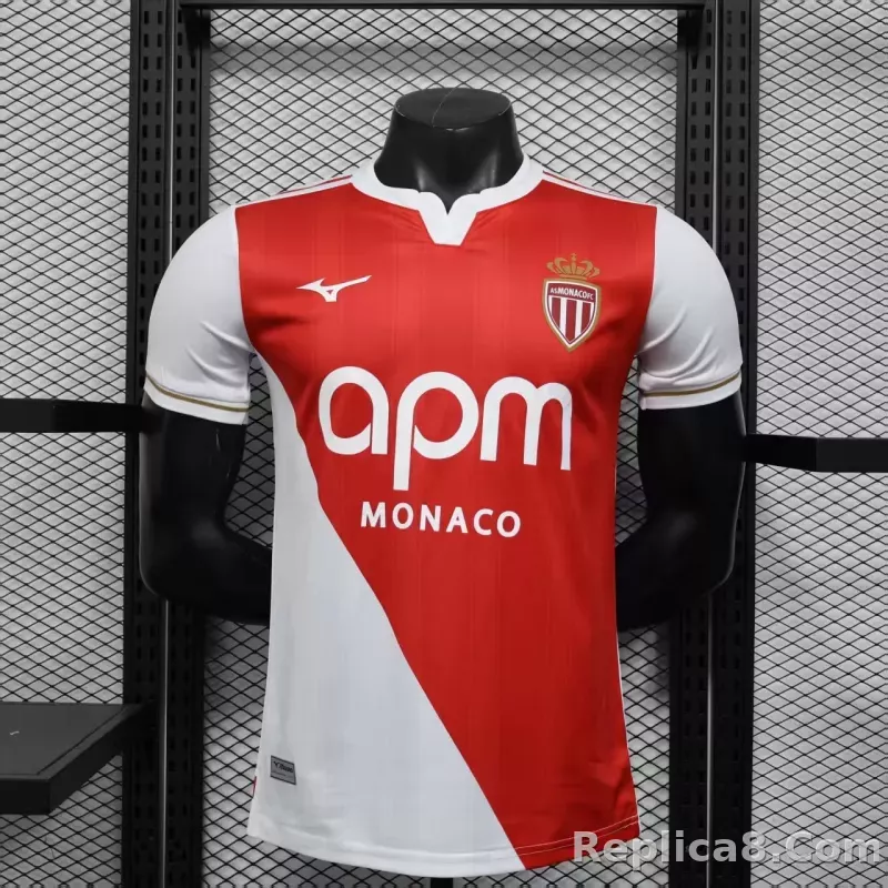 25-26 AS Monaco Home Jerseys Player Version
