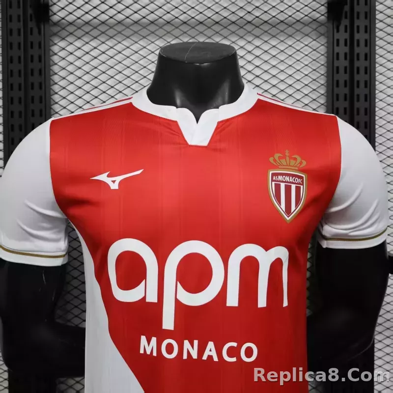 25-26 AS Monaco Home Jerseys Player Version - detail