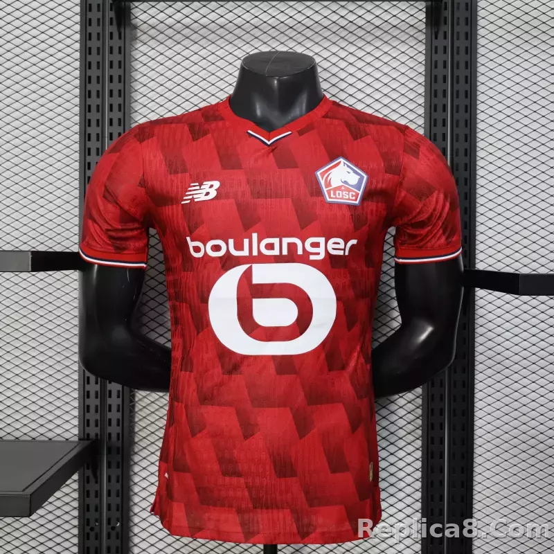 25-26  Lille OSC Home Soccer Jerseys Player Version